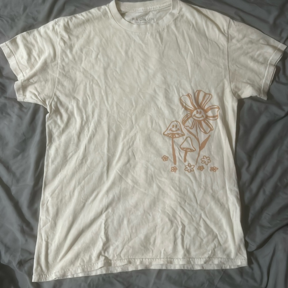 Pacsun Los Angeles Mushroom beige t-shirt